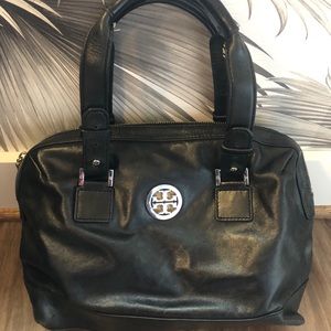 Tory Burch black leather satchel